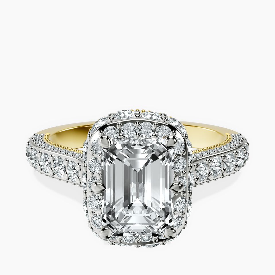 10kt Yellow Gold Luxoré Vintage Allure Lab Diamond Ring front image