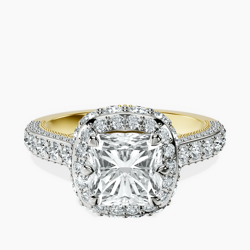 10kt Yellow Gold Luxoré Vintage Allure Lab Diamond Ring front image