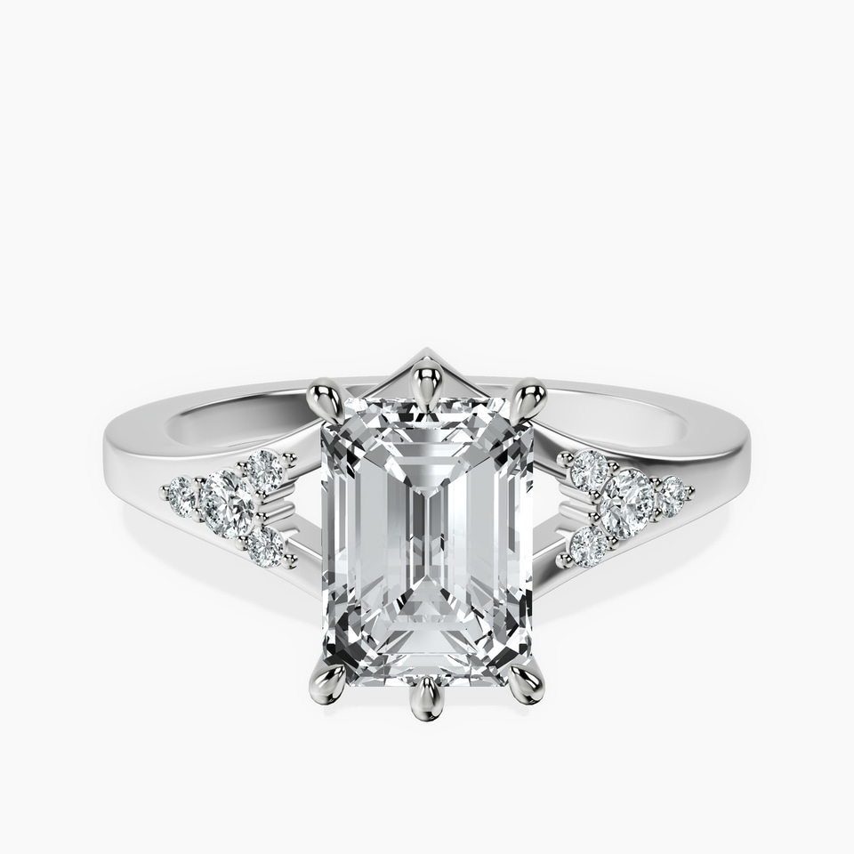 9ct White Gold Celestial Splendor Lab Diamond Ring front image