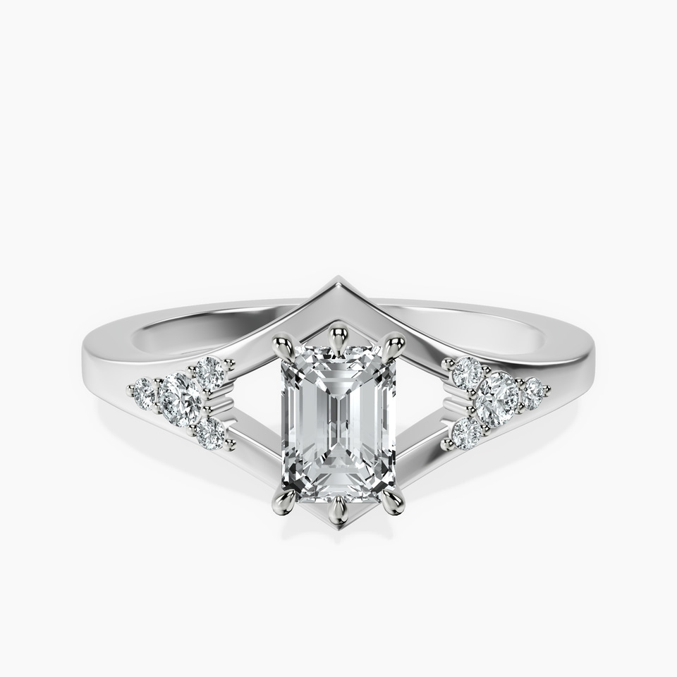 10kt White Gold Celestial Splendor Lab Diamond Ring front image