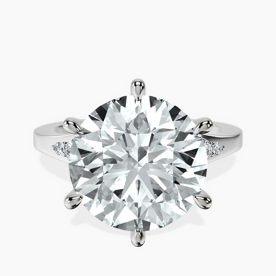 10kt White Gold Celestial Splendor Lab Diamond Ring front image