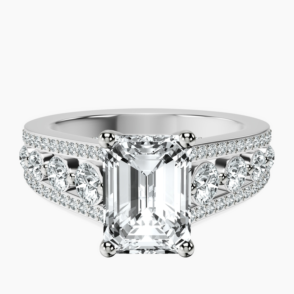 10kt White Gold Eos Spark Lab Diamond Ring front image