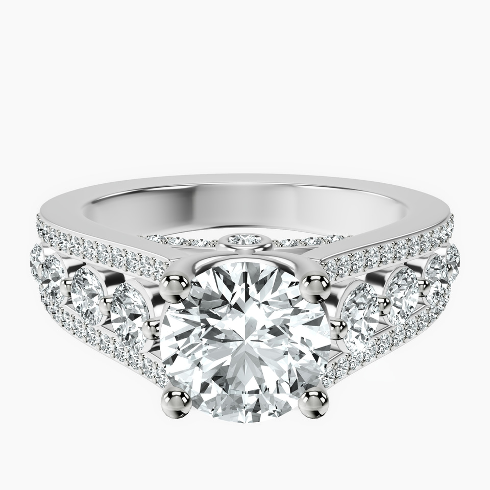 9ct White Gold Eos Spark Lab Diamond Ring front image