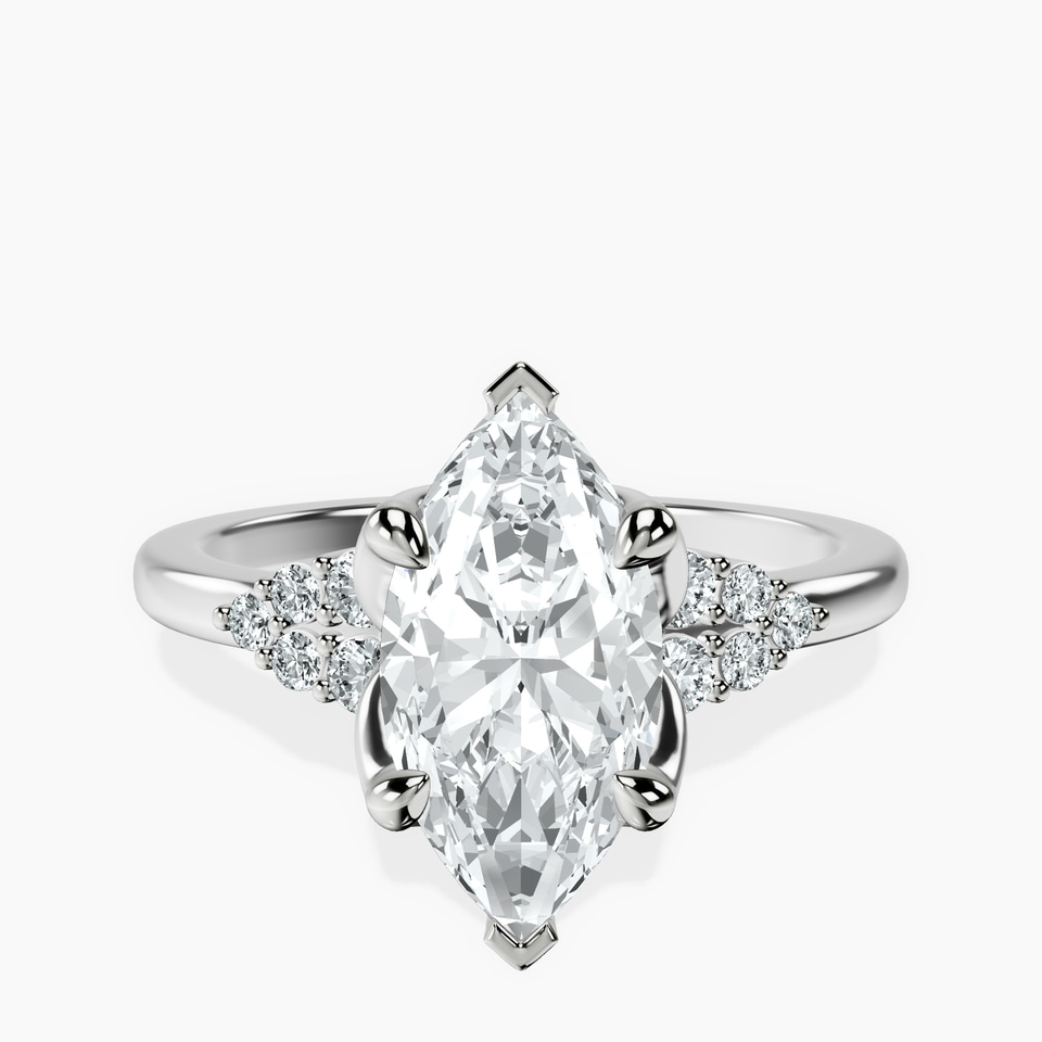 Platinum Vesper Lab Diamond Ring front image
