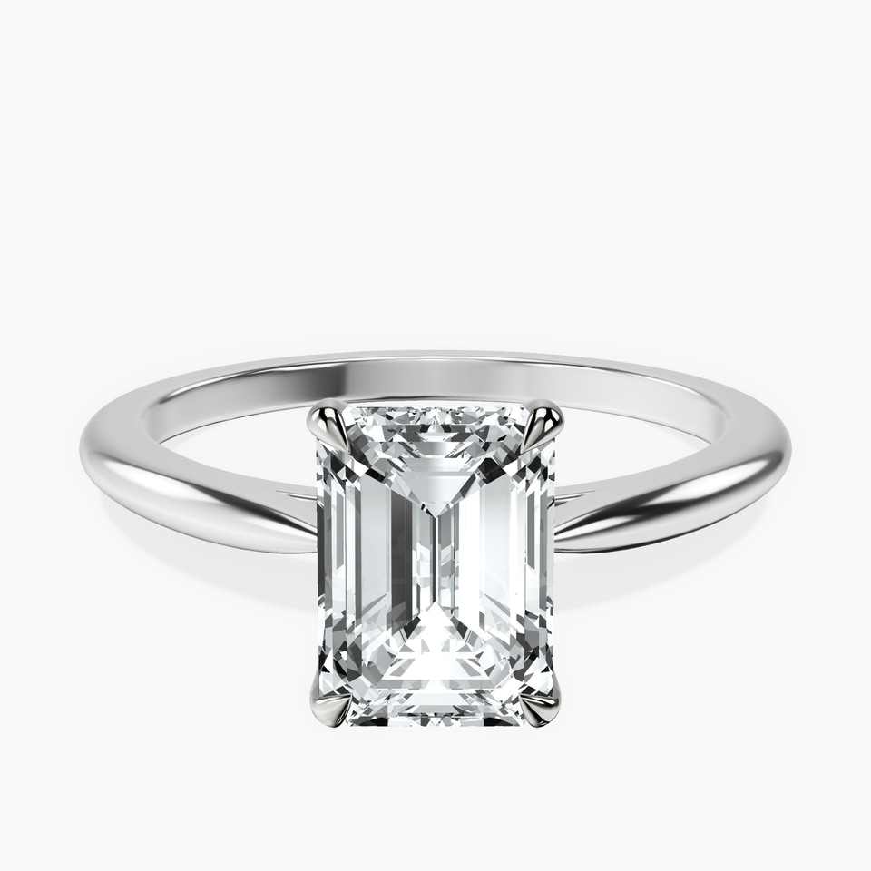9ct White Gold Azalea Classic Solitaire 1.5mm Lab Diamond Ring front image