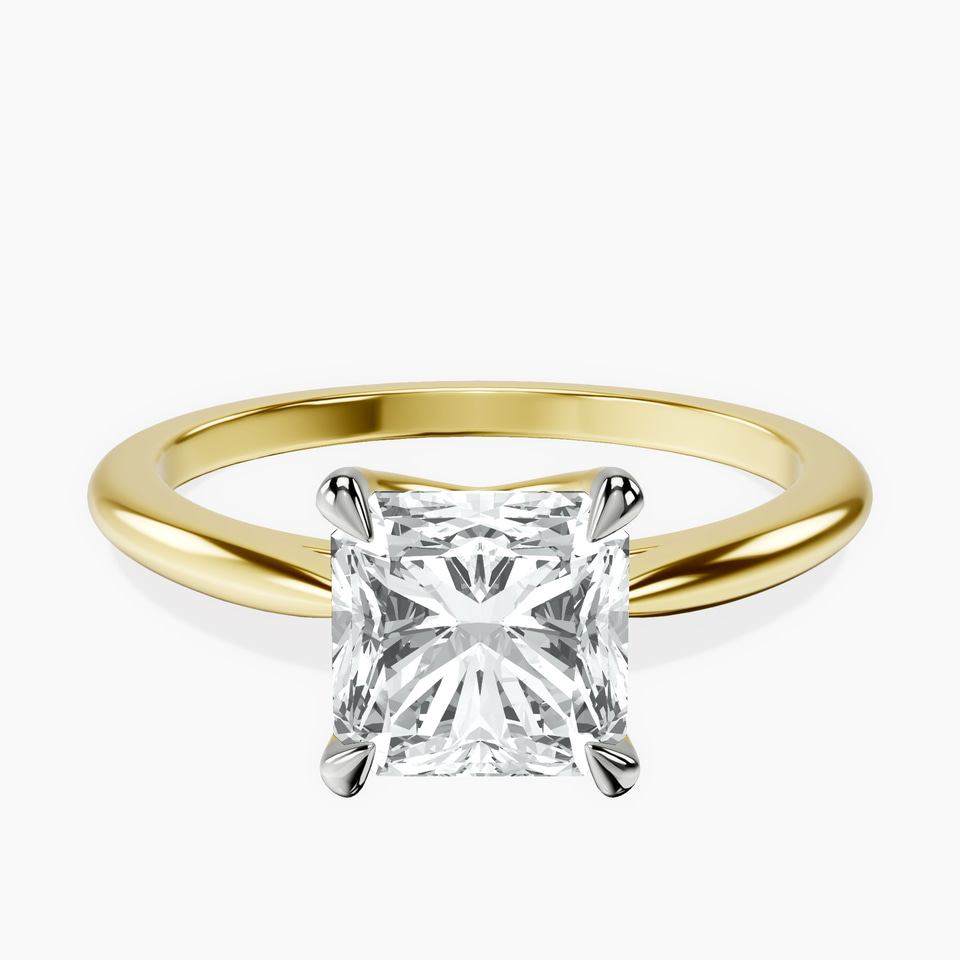 10kt Yellow Gold Azalea Classic Solitaire 1.5mm Lab Diamond Ring front image