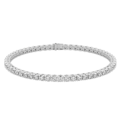 Darcy Round Lab Diamond Tennis Bracelet front view