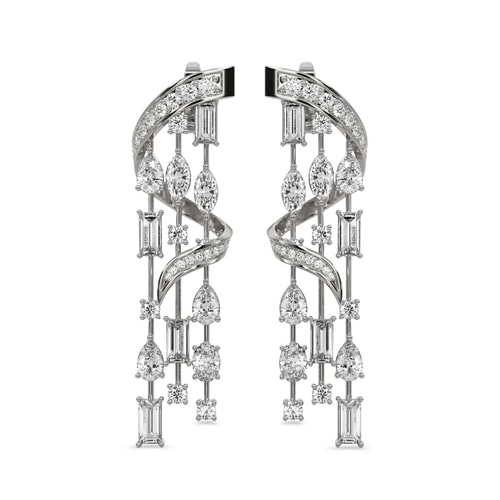 Chandelier Dangling Earrings left view