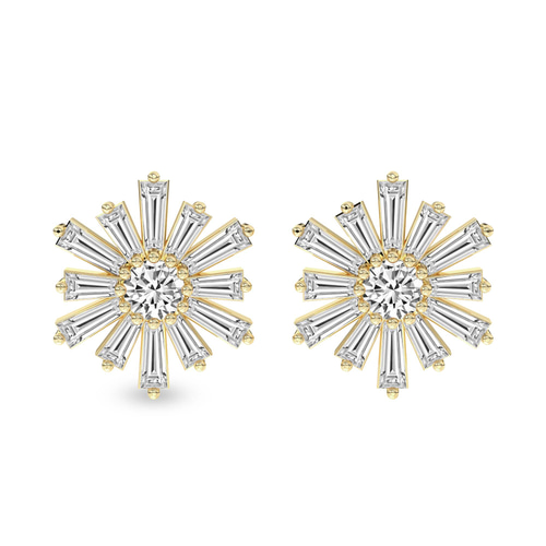 Sunflower Fashion Lab Diamond Stud Earrings front view