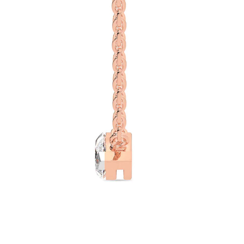 Christina Marquise Lab Diamond Solitaire Necklace left view