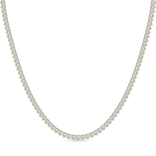 Bailey Pear Lab Diamond Tennis Necklace front view