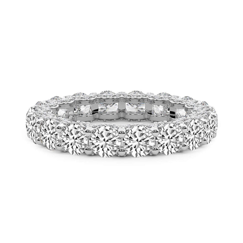 Reona Round Lab Diamond Eternity Ring front view
