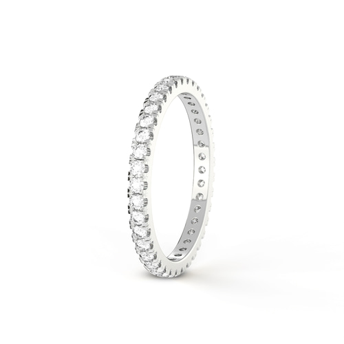 Maya Wedding Band left view