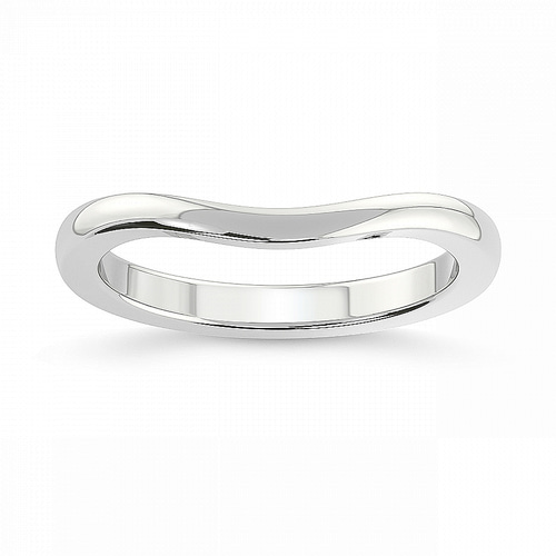 Hera Petite Wedding Band front view
