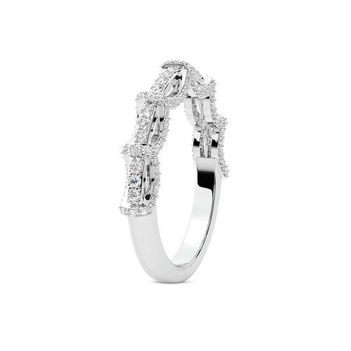 lise Wedding Band left view