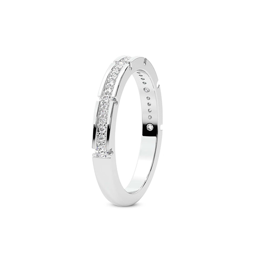 Aurlie Wedding Band left view