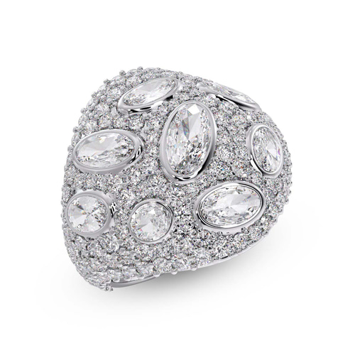 The Mirror Room Cocktail Ring front view