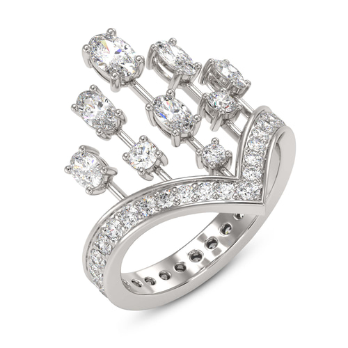 Wear Your Crown Cocktail Ring front view
