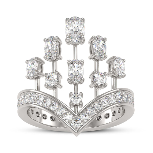 Wear Your Crown Cocktail Ring left view