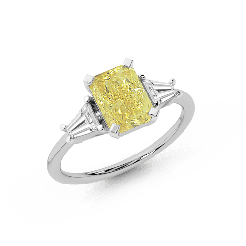 A Summer's Day Colored Lab Diamond Ring front view