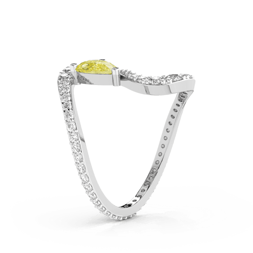 The Sun and the Stars Colored Lab Diamond Ring left view