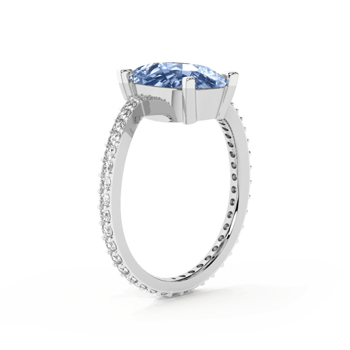 Skyborne Colored Lab Diamond Ring left view