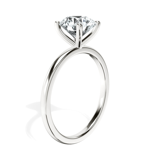 Four Prong Solitaire 1.5mm Lab Diamond Ring left view