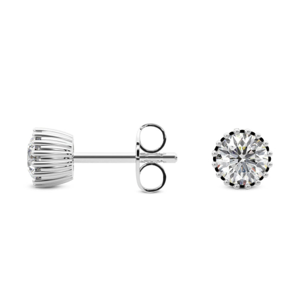 Circa Lab Diamond Stud Earrings top view