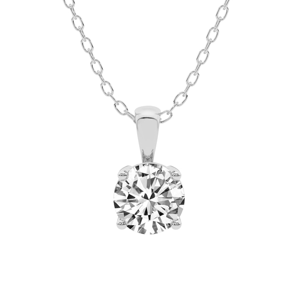 Martina Solitaire Lab Grown Diamond Pendant front view