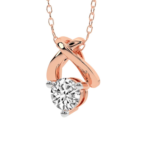 Adriana Lab Grown Diamond Pendant top view