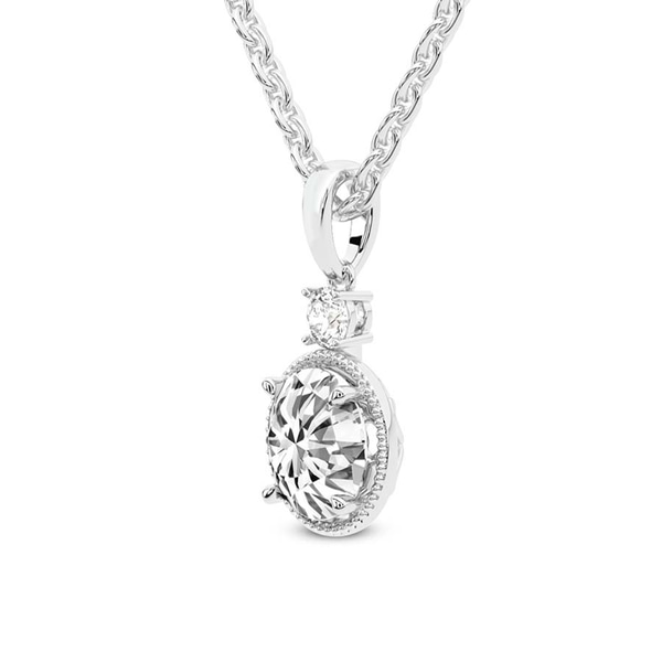 Joan Fashion Lab Grown Diamond Pendant top view