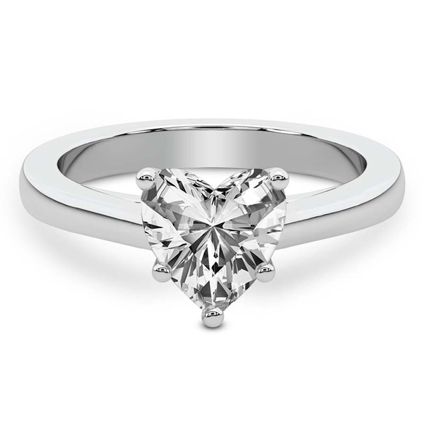 Teagan Solitaire 2mm Lab Diamond Ring front view