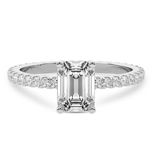 Claire Full Eternity Lab Diamond Ring front view