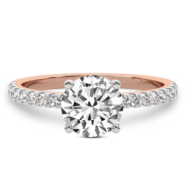 Venetia Half Eternity Lab Diamond Ring front view