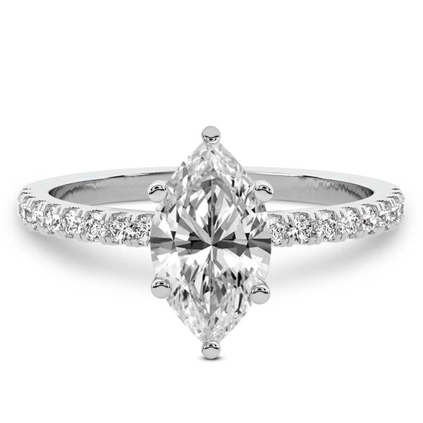 Venetia Half Eternity Lab Diamond Ring front view