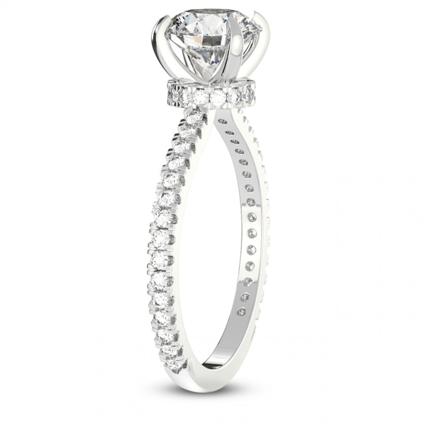 Myra Secret Halo Lab Diamond Ring top view