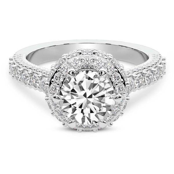 Luxoré Vintage Allure Lab Diamond Ring front view