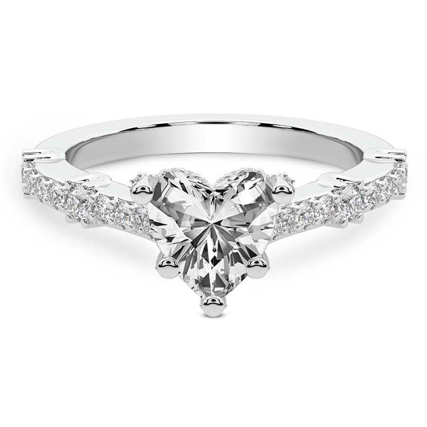 Odyssey Hidden Halo Lab Diamond Ring front view