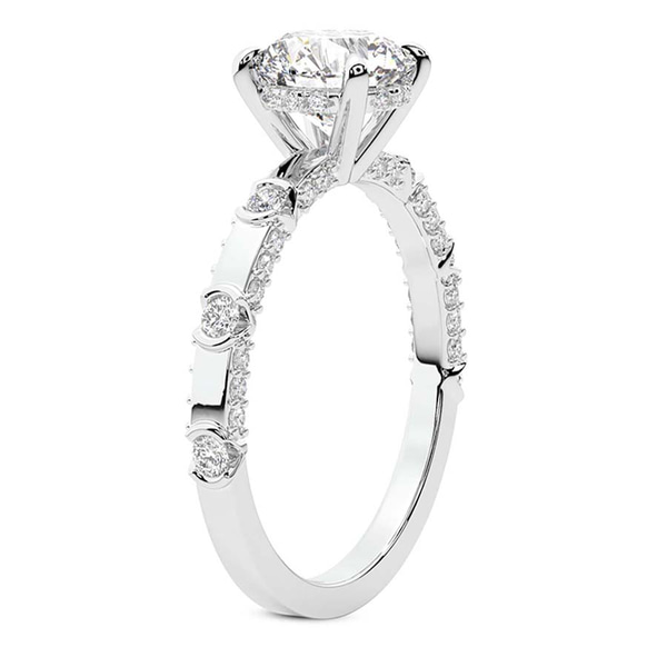 Majestic Love Lab Diamond Accent Ring top view