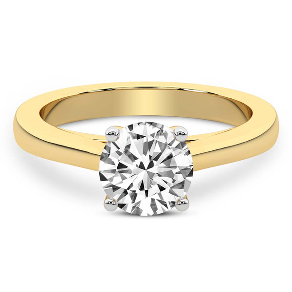 Teagan Solitaire 1.5mm Lab Diamond Ring front view