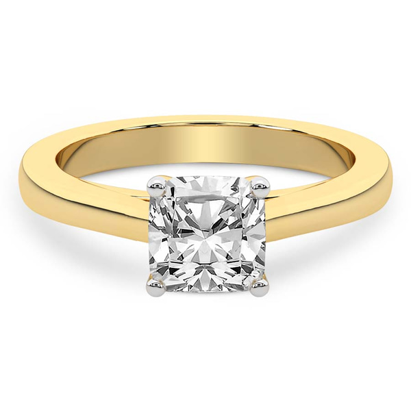 Teagan Solitaire 1.5mm Lab Diamond Ring front view