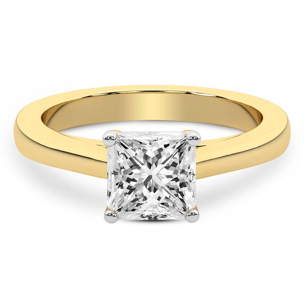 Teagan Solitaire 1.5mm Lab Diamond Ring front view