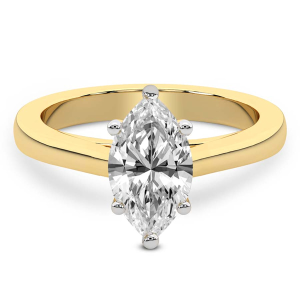 Teagan Solitaire 1.5mm Lab Diamond Ring front view