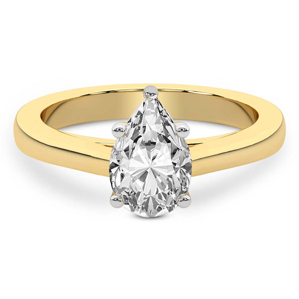Teagan Solitaire 1.5mm Lab Diamond Ring front view