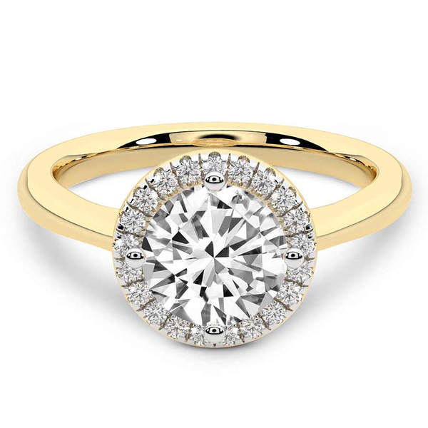 Harriet Halo 1.5mm Lab Diamond Ring front view