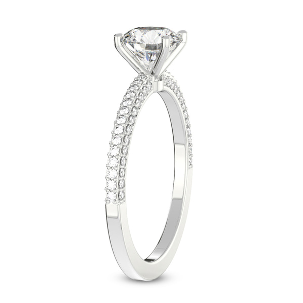 Grace Micro pavé Eternity Lab Diamond Ring top view