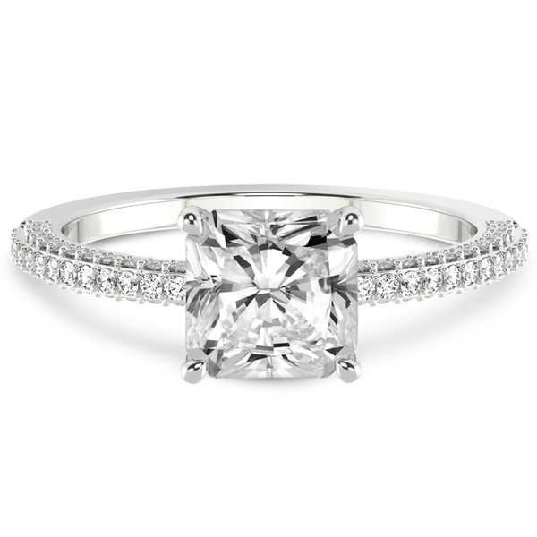 Grace Micro pavé Eternity Lab Diamond Ring front view