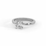 Platinum Azalea Classic Solitaire 2mm Lab Diamond Ring video
