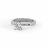 10kt Yellow Gold Juniper Crossover Solitaire Lab Diamond Ring video