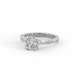 10kt Rose Gold Odyssey Hidden Halo Lab Diamond Ring video